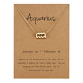 All 12 zodiac signs Chain with Card