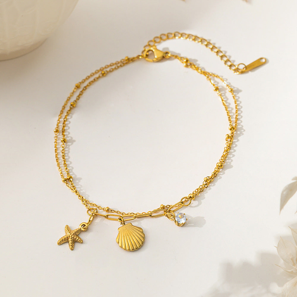 Women's Gold Plated Anklet