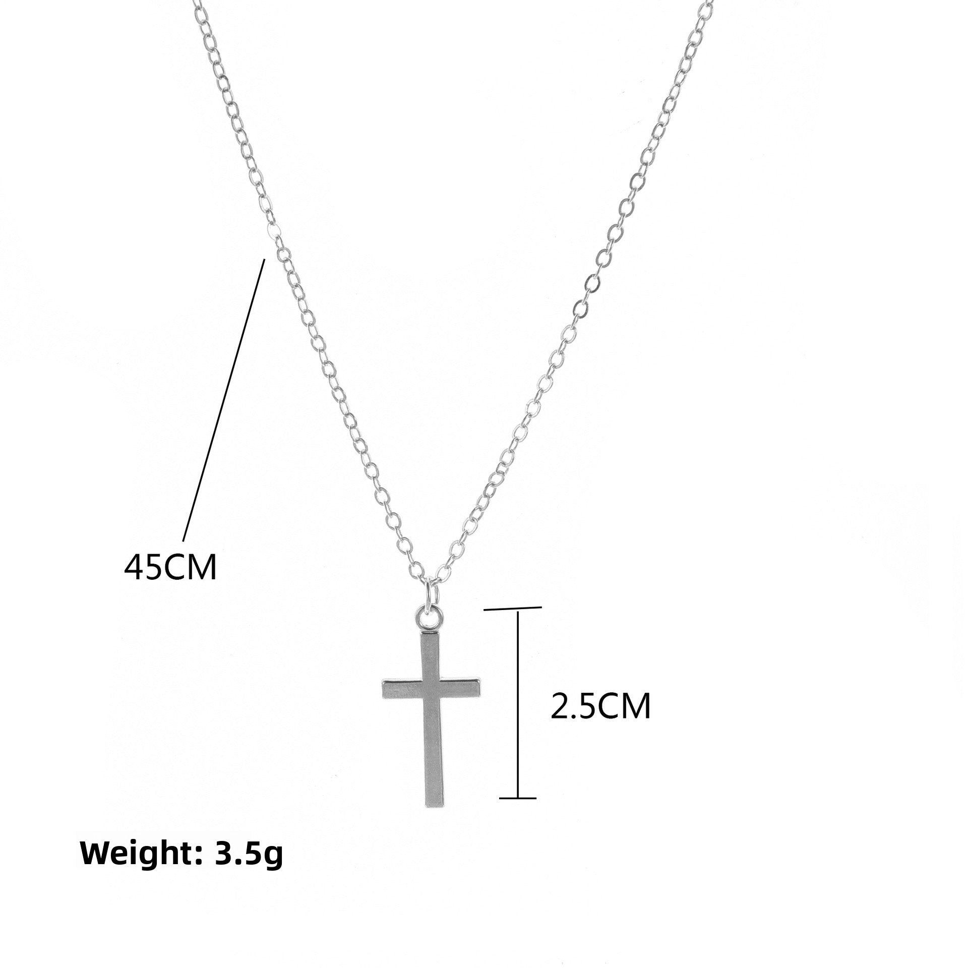 Adjustable Religious Cross Pendant Necklace