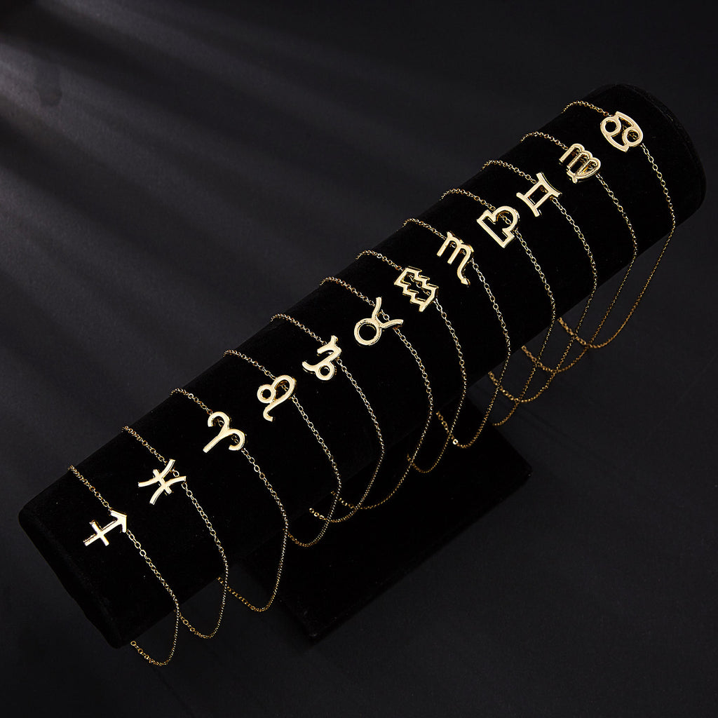 All 12 zodiac signs Chain with Card