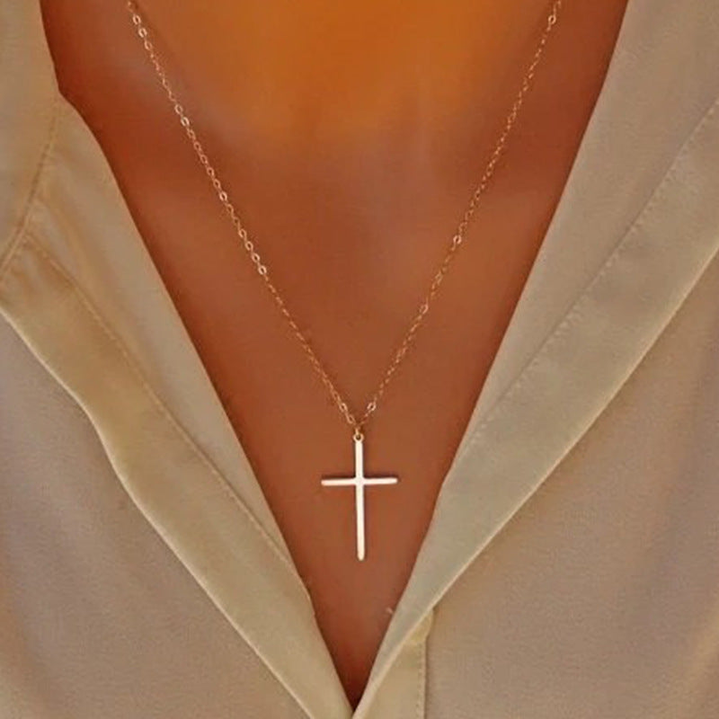 Adjustable Religious Cross Pendant Necklace